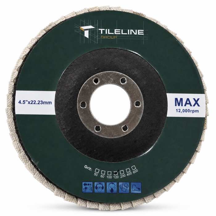 120 Grit Flap Disc – 4.5" x 22.23mm