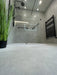 Claire Gris porcelain tile installed interior