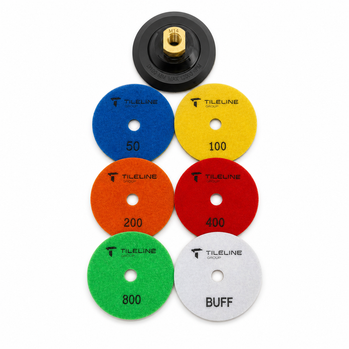 Tileline Diamond Sanding & Polishing Disc Bundle