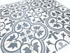 Dover Blue patterned porcelain tile close-up – 450 × 450 mm