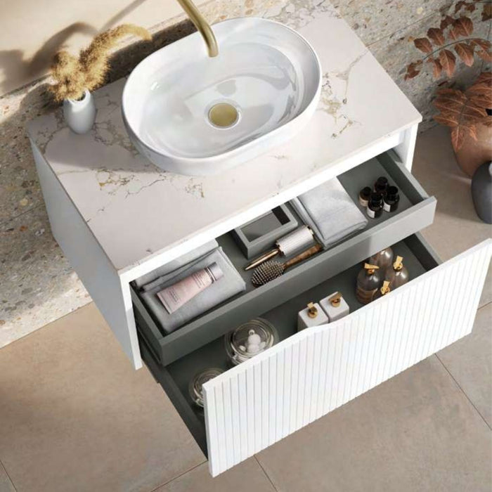 Serra Wall-Mounted Vanity Unit with Worktop