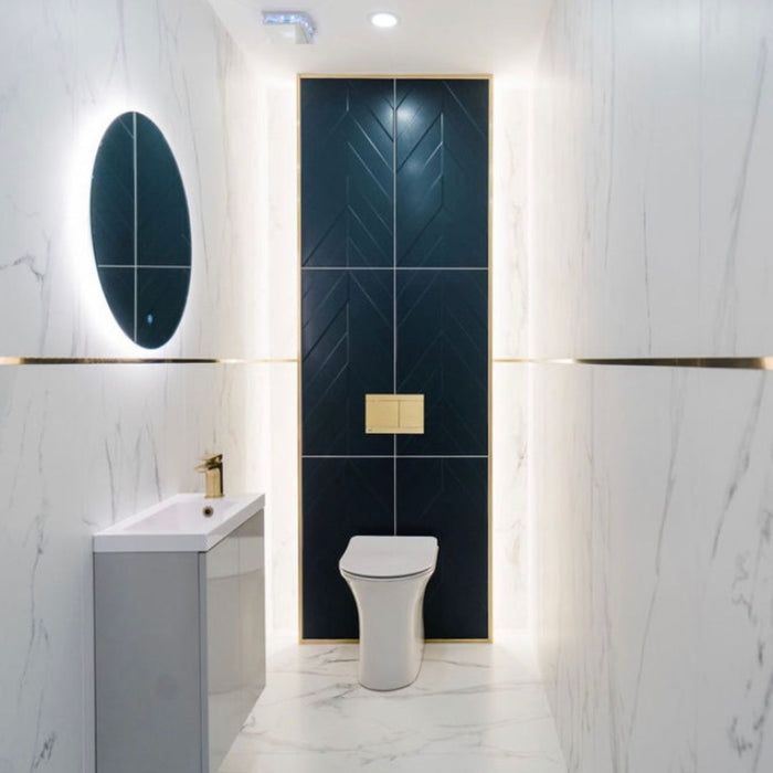 Cloudy White Porcelain Tile – 1200 x 600mm