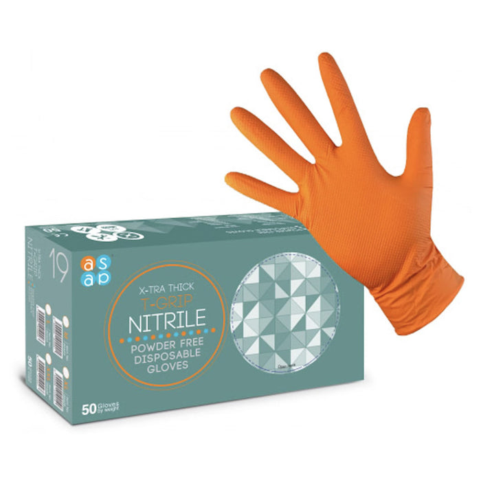 Xtra Thick T-Grip Nitrile Gloves x 50