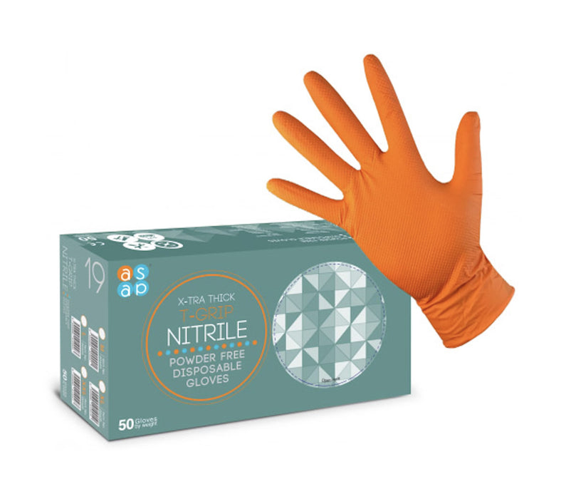 Xtra Thick T-Grip Nitrile Gloves x 50