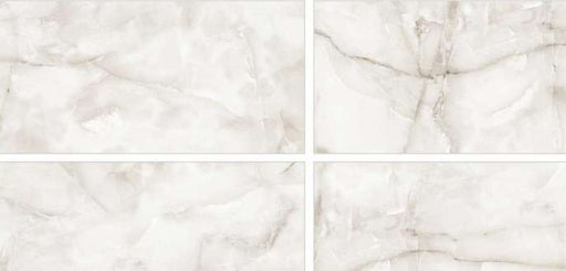 Aquarius Onyx Grey gloss porcelain tile pattern variations – 600 × 1200 mm