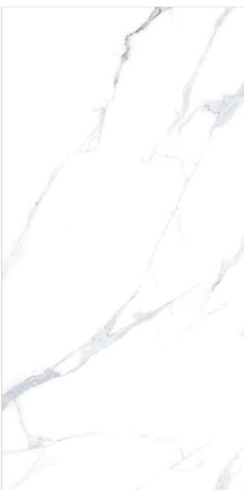Calacatta Snow full gloss porcelain tile – 600 × 1200 mm