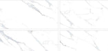 Calacatta Snow gloss porcelain tile pattern variations – 600 × 1200 mm