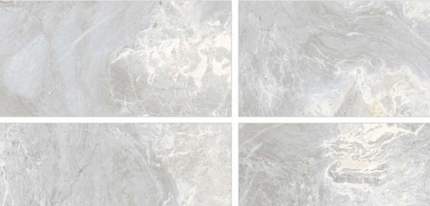 Ocean Azzurro gloss porcelain tile pattern variations – 600 × 1200 mm