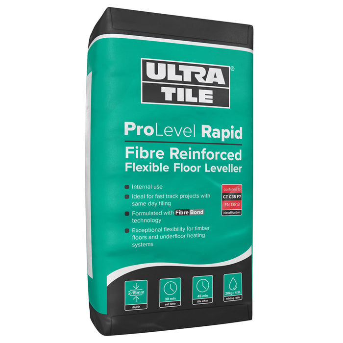 Ultra Tile Fix ProLevel Rapid - Fibre Reinforced Self-Levelling Compound (20kg)