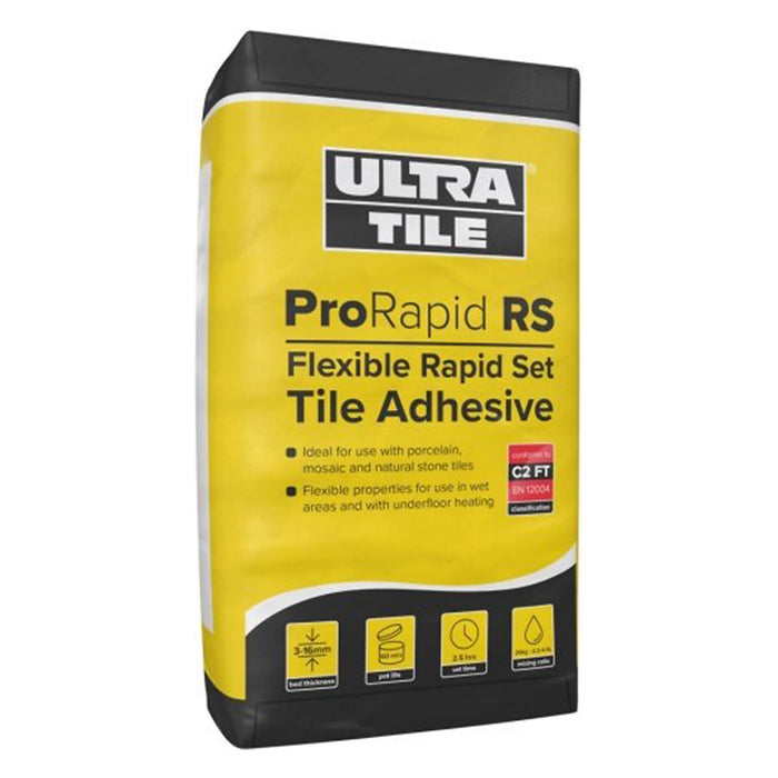 UltraTile ProRapid RS Rapid Set Flexible Tile Adhesive – Grey 20kg